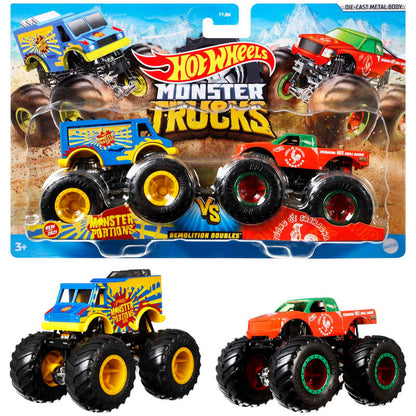 Blister Hot Wheels Monster Trucks con dos coches a escala 1:64 - 2