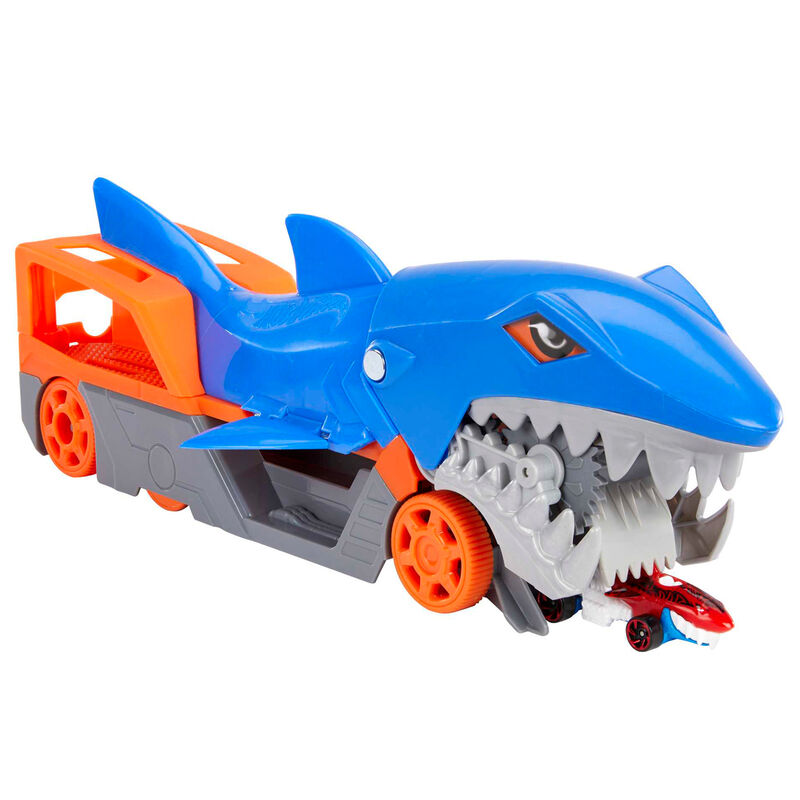 Camión tiburón Hot Wheels Shark Chomp con coche y rampa - 2