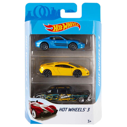Pack surtido de tres vehículos Hot Wheels a escala 1:64 - 3