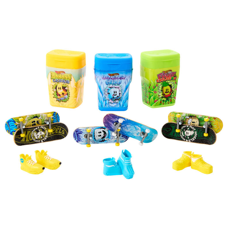 Set Hot Wheels Skate con fingerboards y zapatillas intercambiables