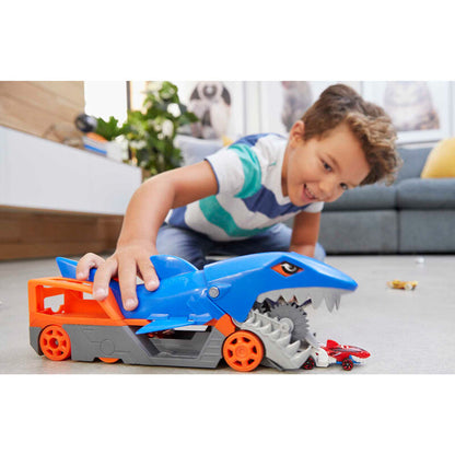 Camión tiburón Hot Wheels Shark Chomp con coche y rampa - 3