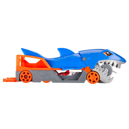 Camión tiburón Hot Wheels Shark Chomp con coche y rampa - 4