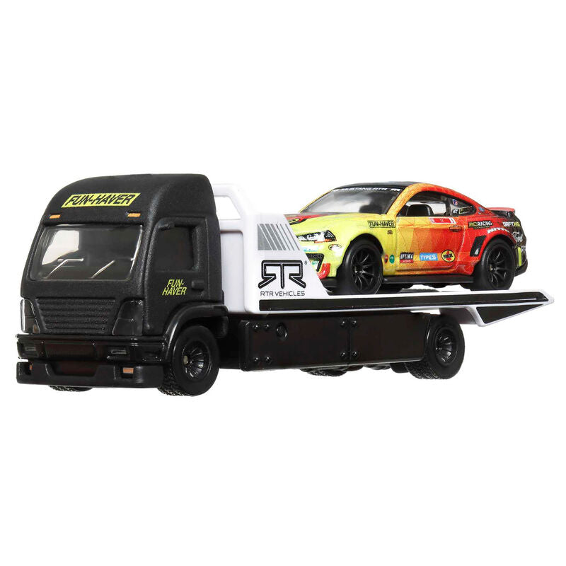 Camiones transportadores Hot Wheels surtidos con vehículos a escala - 5