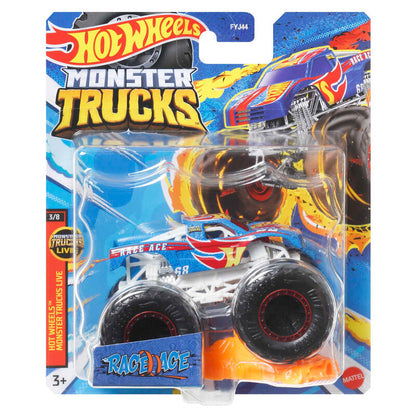 Surtido de coches Monster Trucks Hot Wheels con ruedas gigantes - 6