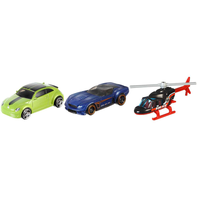 Pack surtido de tres vehículos Hot Wheels a escala 1:64 - 8
