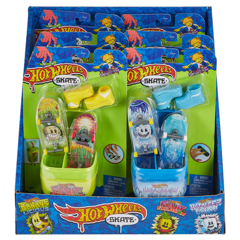 Set Hot Wheels Skate con fingerboards y zapatillas intercambiables - 6