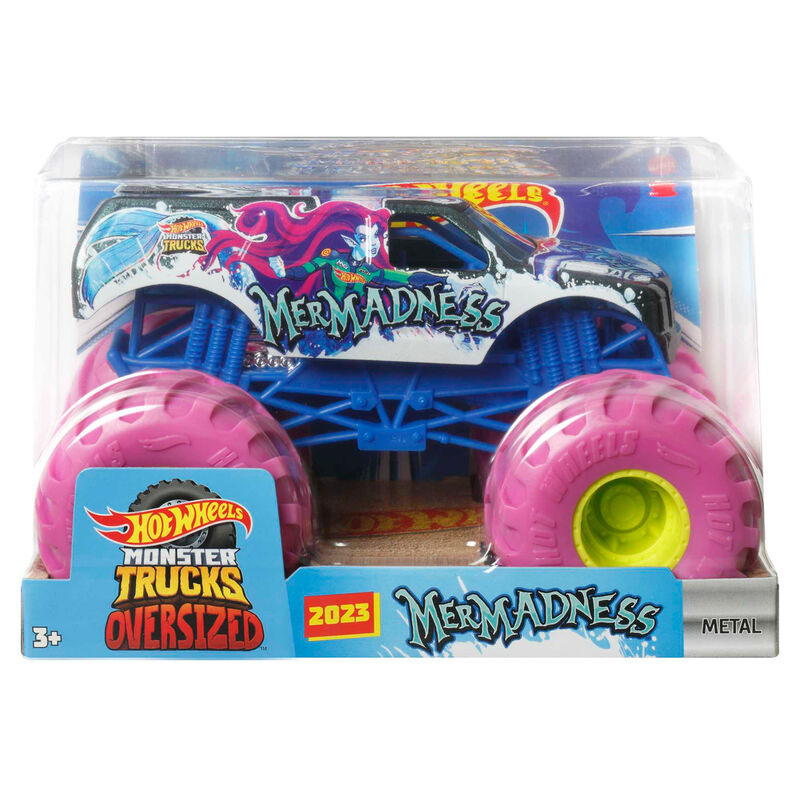Coche Hot Wheels Monster Trucks a escala 1:24 con ruedas grandes - 9