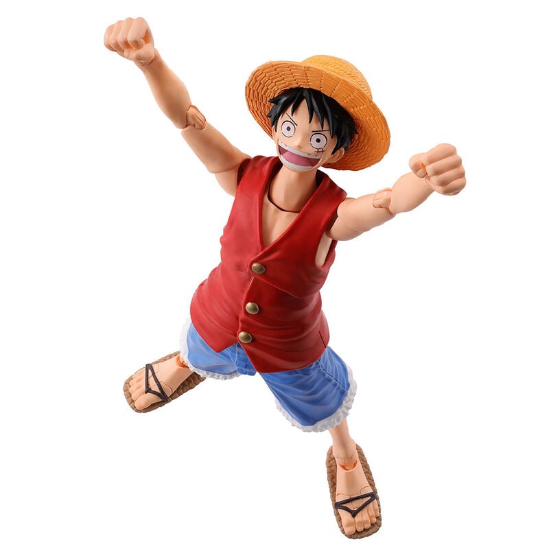 Figura SH Figuarts de Monkey D. Luffy con sombrero de paja y chaleco rojo