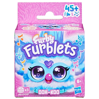 Mini Furby Ooh Koo Furblet azul y blanco de Hasbro - 2