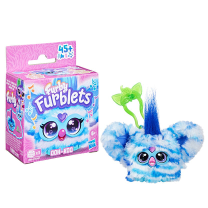 Mini Furby Ooh Koo Furblet azul y blanco de Hasbro - 3