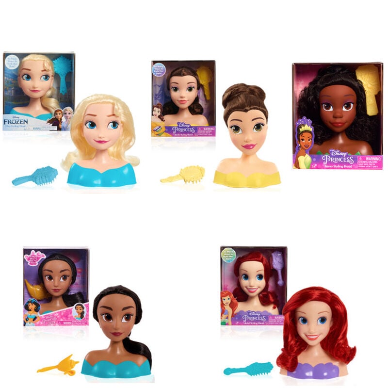 Mini bustos de Princesas Disney surtidos con cepillo