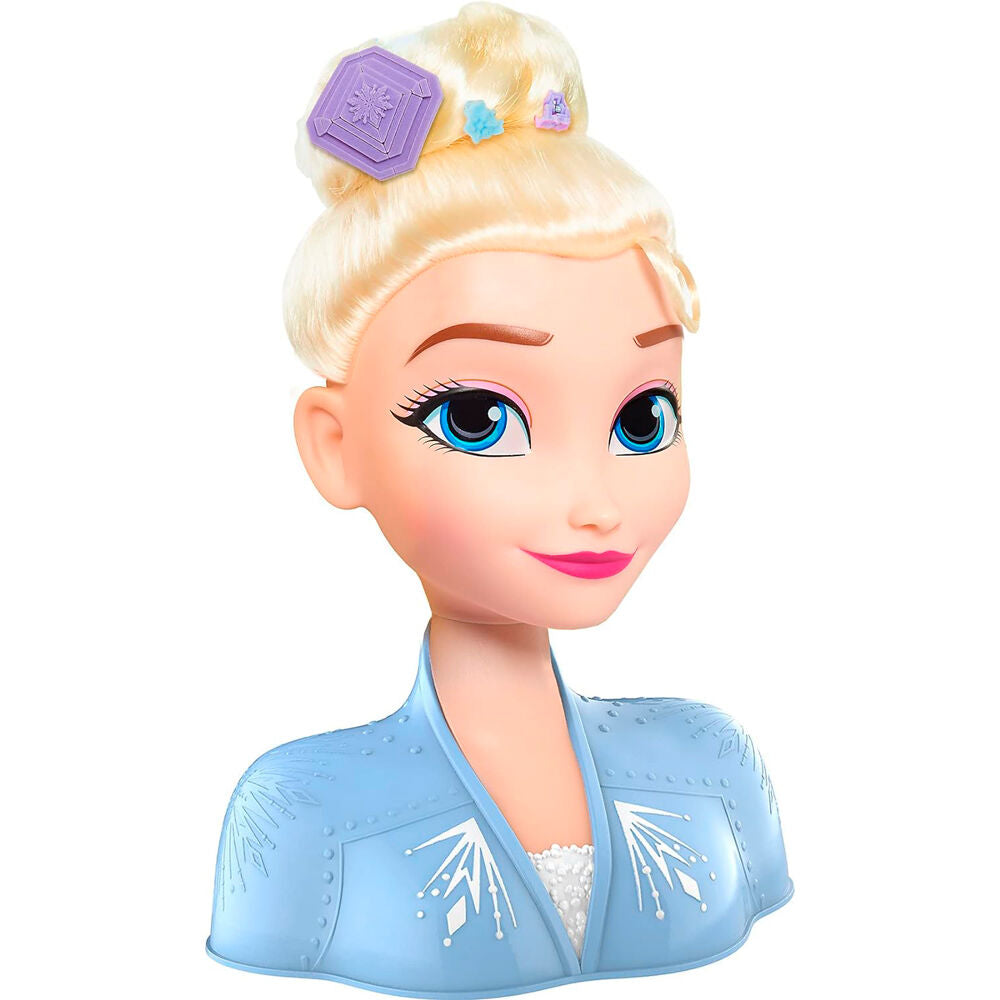 Busto de peinado de Elsa Frozen 2 con accesorios - 2