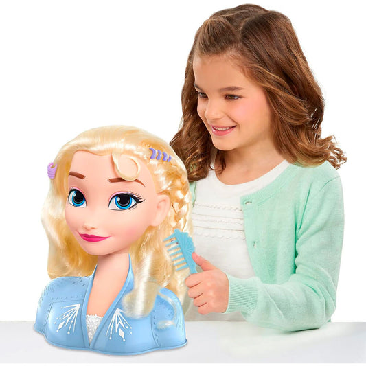 Busto de peinado de Elsa Frozen 2 con accesorios - 3