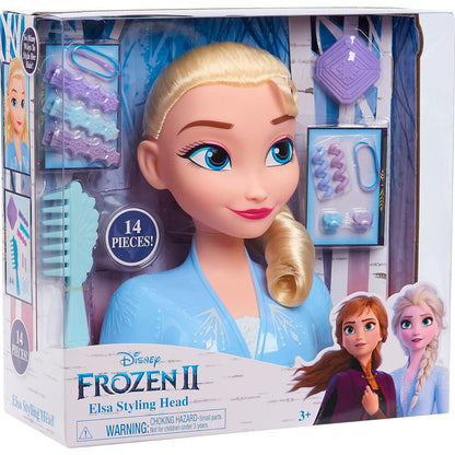 Busto de peinado de Elsa Frozen 2 con accesorios
