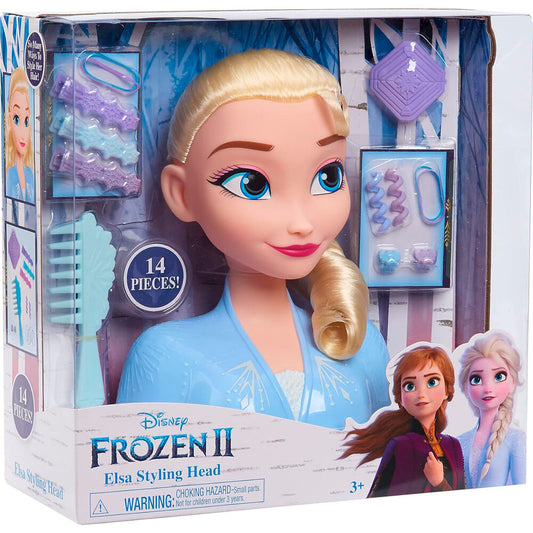 Busto de peinado de Elsa Frozen 2 con accesorios