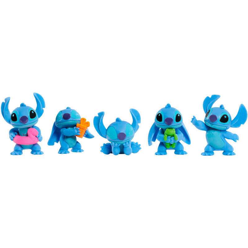 Blíster con cinco mini figuras de Stitch Disney - 2