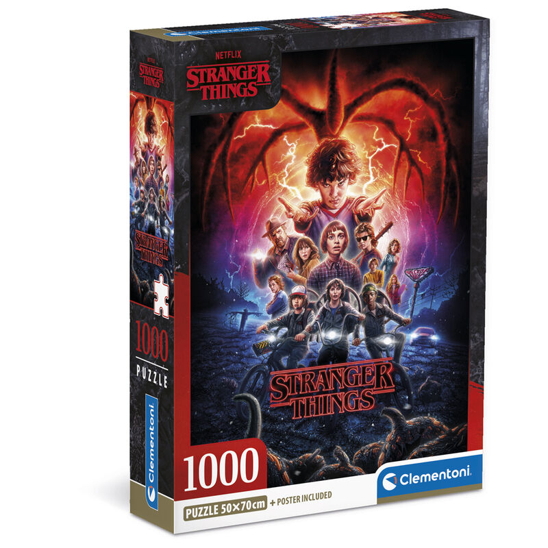 Puzzle Clementoni de 1000 piezas con imagen de Stranger Things