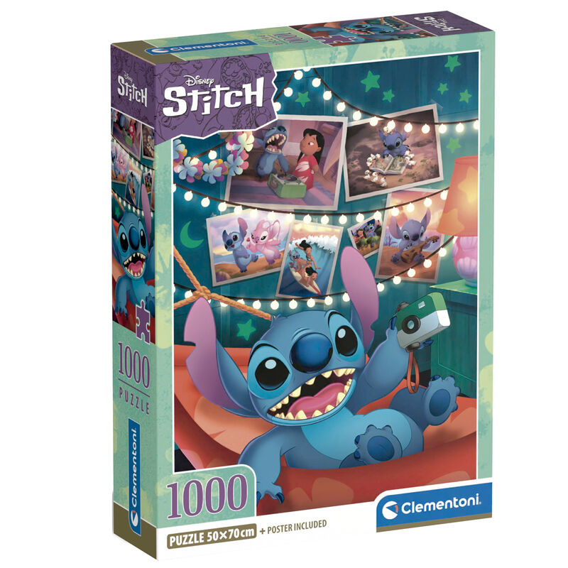Puzzle Clementoni Disney Stitch de 1000 piezas con póster