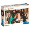 Puzzle Clementoni Harry Potter de 500 piezas con personajes y escudo de Hogwarts