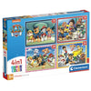 Caja con cuatro puzzles de Paw Patrol Clementoni de 12 a 24 piezas