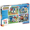 Caja de puzzle 4 en 1 de Sonic the Hedgehog Clementoni