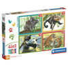 Puzzle Clementoni Baby Cuddles 4 en 1 con animales