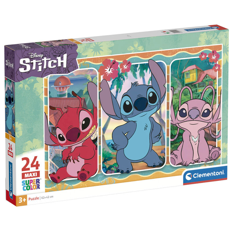Puzzle maxi de Stitch Disney Clementoni de 24 piezas