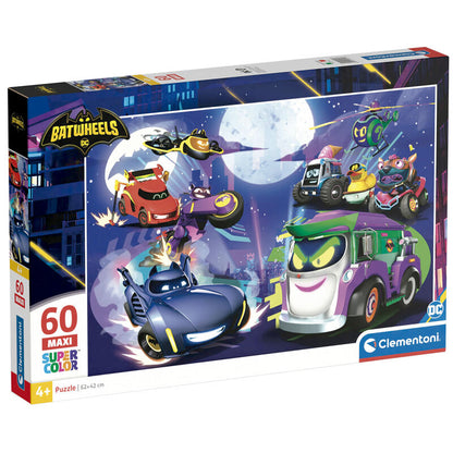 Puzzle maxi Clementoni de Batwheels DC Comics con vehículos de Batman
