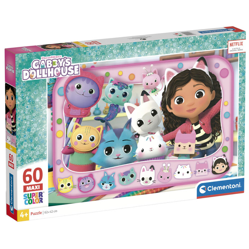 Puzzle maxi de Gabby's Dollhouse de 60 piezas Clementoni