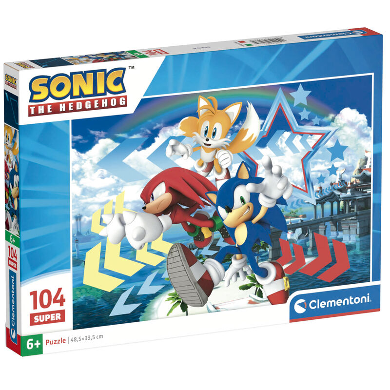 Puzzle Clementoni de Sonic the Hedgehog con Sonic, Tails y Knuckles