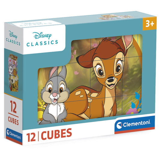 Puzzle de cubos Clementoni de Bambi Disney con 12 piezas