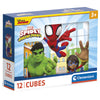 Puzzle cubo Clementoni de Spidey Marvel con 12 piezas