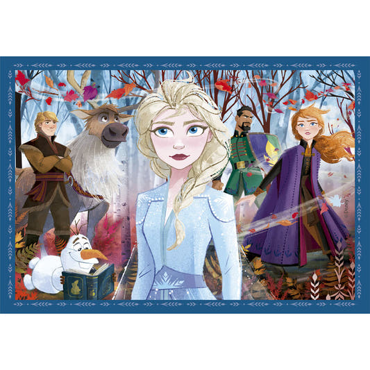 Set Clementoni de cuatro puzzles Frozen Disney con Elsa, Anna y Olaf - 2