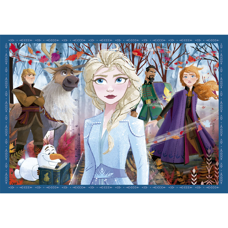 Set Clementoni de cuatro puzzles Frozen Disney con Elsa, Anna y Olaf - 2