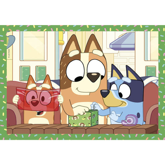 Caja de puzzle 4 en 1 de Bluey Clementoni con cuatro escenas - 2