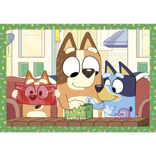 Caja de puzzle 4 en 1 de Bluey Clementoni con cuatro escenas - 2