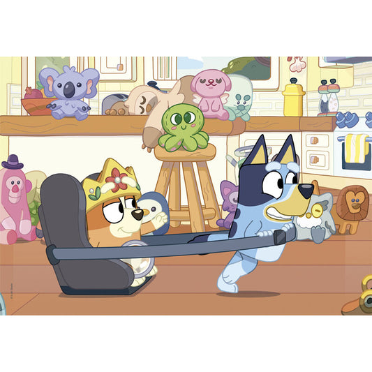Puzzle Clementoni de Bluey con dos escenas de 60 piezas - 2