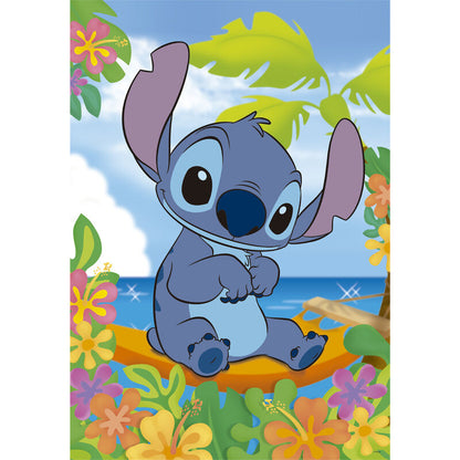 Puzzle Clementoni Disney Stitch de 104 piezas con escena tropical - 2