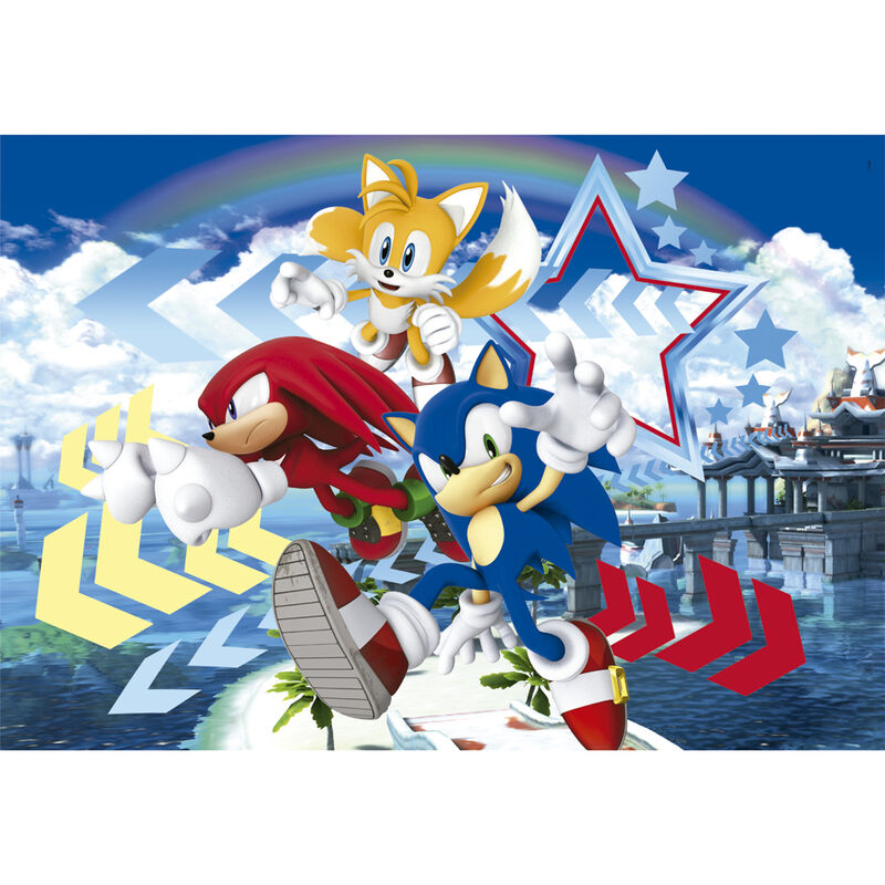 Puzzle Clementoni de Sonic the Hedgehog con Sonic, Tails y Knuckles - 2