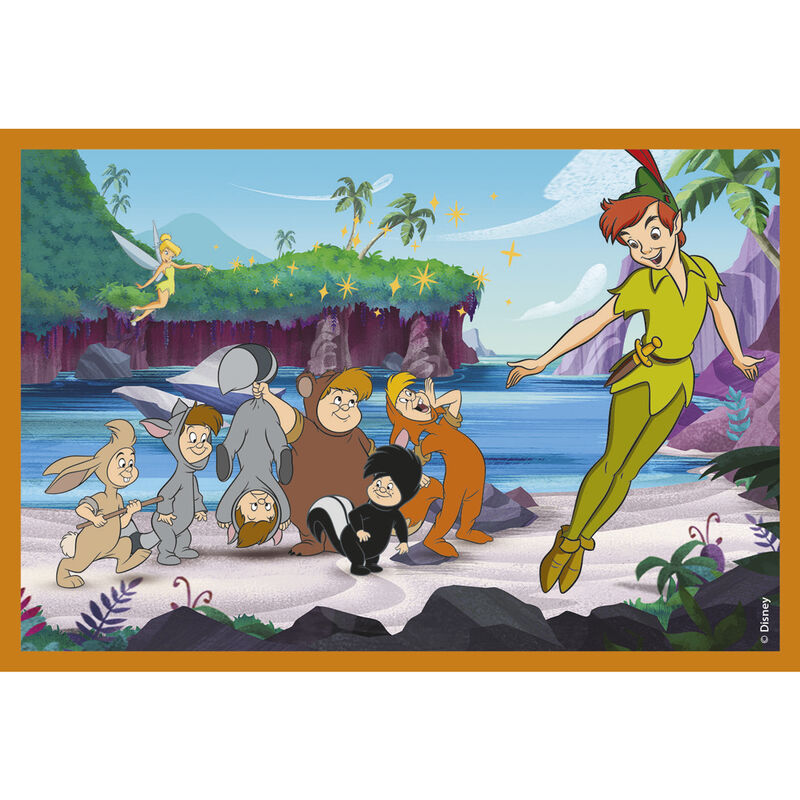 Puzzle de cubos Disney Classics de 6 piezas con escena de Peter Pan - 2