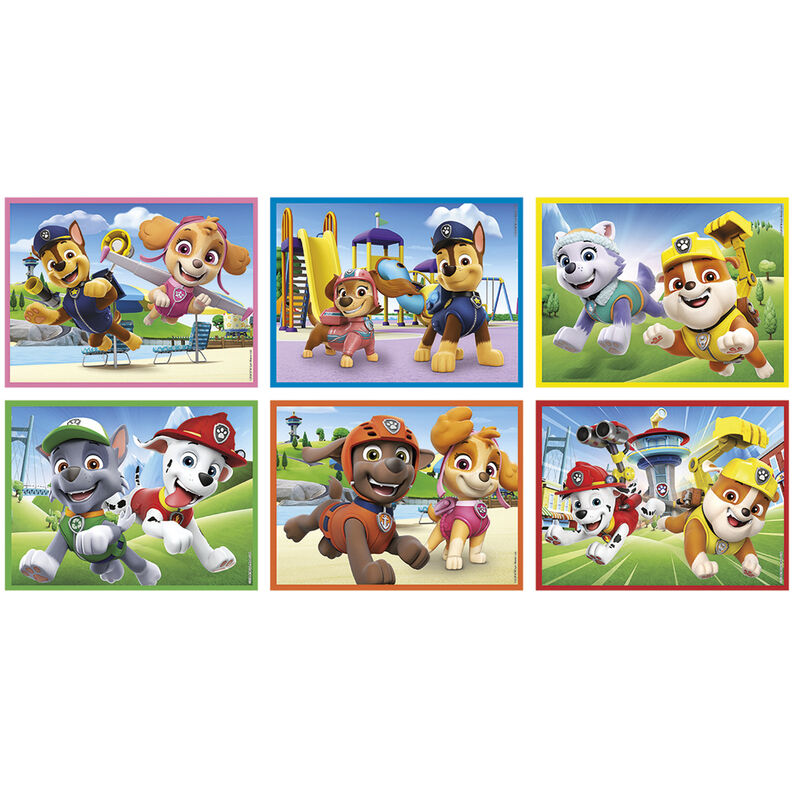 Puzzle de cubos Paw Patrol de 12 piezas con Chase y Skye - 2