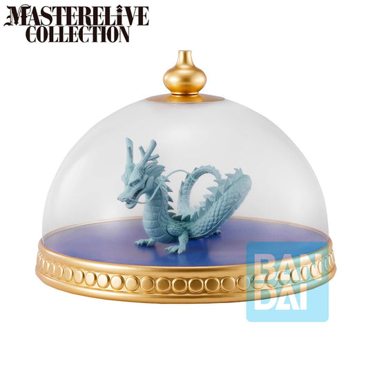 Figura Ichibansho de Shenron de Dragon Ball bajo una cúpula transparente