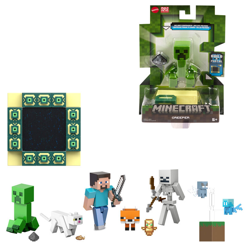 Figura articulada Minecraft MATTEL de 8 cm con accesorio - 4