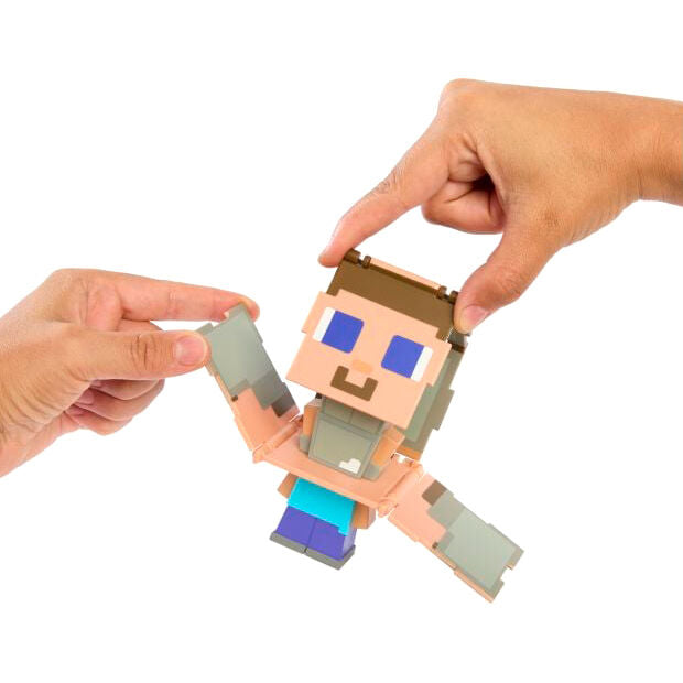 Figura transformable Minecraft Flippin Figs de MATTEL - 12
