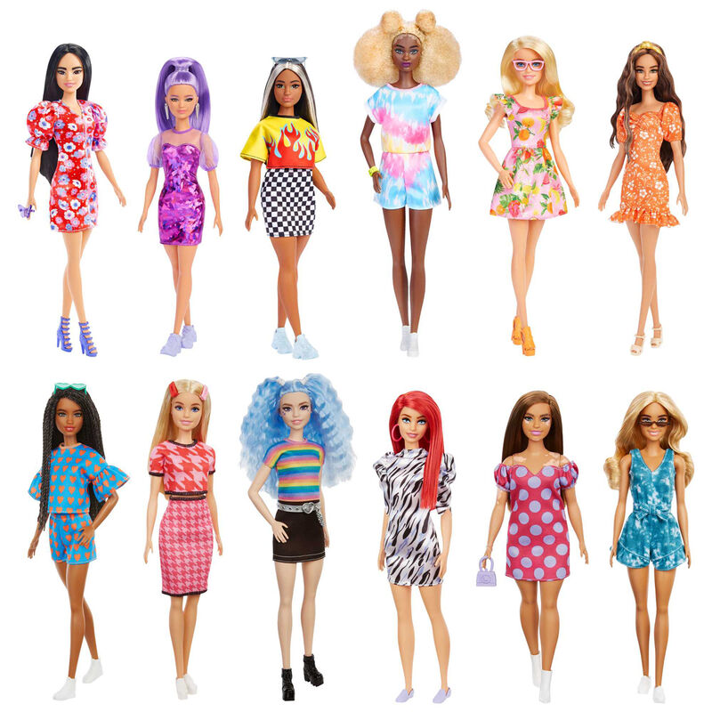 Surtido de muñecas Barbie Fashionistas con conjuntos y accesorios - 2
