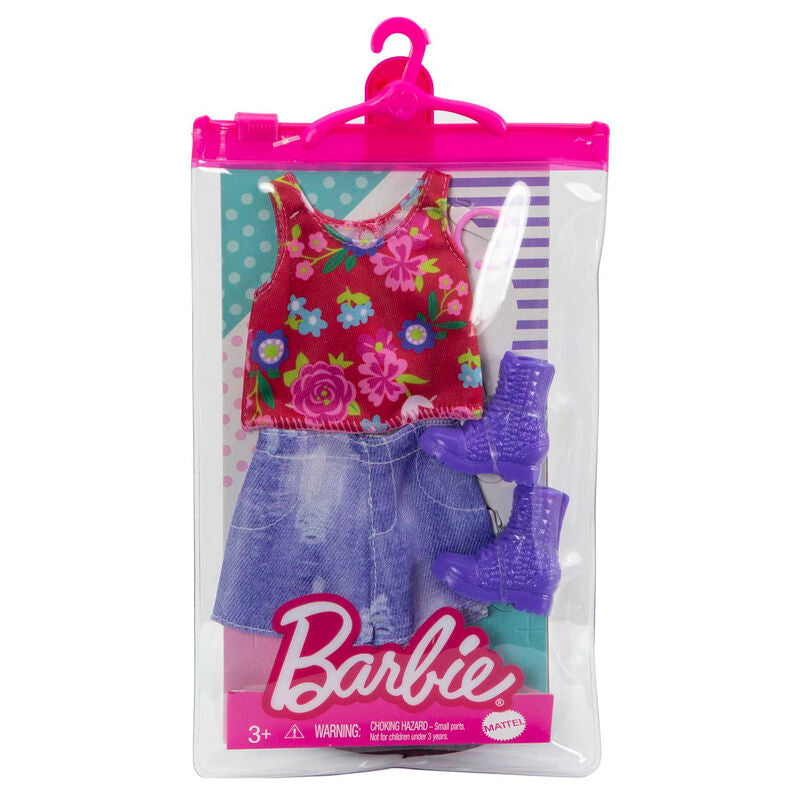 Surtido de ropa Barbie con conjuntos y accesorios de colores variados - 4