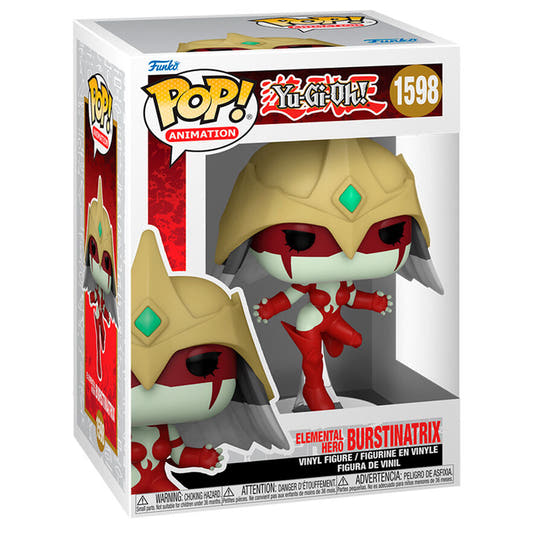 Figura Funko POP! de Elemental Hero Burstinatrix en caja
