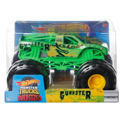 Coche Hot Wheels Monster Trucks a escala 1:24 con ruedas grandes - 12