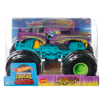 Coche Hot Wheels Monster Trucks a escala 1:24 con ruedas grandes - 14