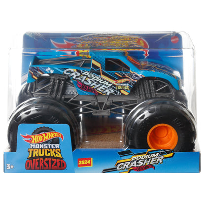 Coche Hot Wheels Monster Trucks a escala 1:24 con ruedas grandes - 16